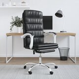 Maison Chic pisarniški stol - računalniški stol črno umetno usnje, (21784360) | Shoptok.si