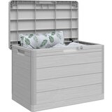vidaXL Vanjska kutija za jastuke siva 77 5x44 5x53 cm polipropilen | shoptok.hr