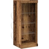  Komoda s LED svjetlima Staro drvo 41x37x100 cm | shoptok.hr