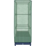  Povišena gredica s pokrovom za staklenik izgled ratana 120x40x123 cm | shoptok.hr
