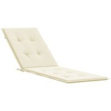 vidaXL Blazina za ležalnik krem (75+105)x50x4 cm, (20623354) | Shoptok.si