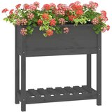  Sadilica s policom siva 82,5x34,5x81 cm od masivne borovine | Eponuda.ba