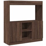 Maison Chic Visoka omara - Komoda - Predalnik rjavi hrast 92x33x100 cm inženirski les, (21722749) Cene