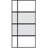  Klizna vrata crna 102,5x205 cm od kaljenog stakla i aluminija | shoptok.hr