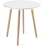 OSKAR KAMI okrugli stol 60cm - bijeli / prirodne noge | shoptok.hr