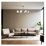 Opviq yeni favori 6 Lı eskitme beyaz Camlı avize goldwhite chandelier | ePonuda.com