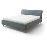 Meise Möbel plavo-zeleni tapecirani bračni krevet Mila, 180 x 200 cm | shoptok.hr
