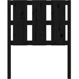  Uzglavlje za krevet crno 80,5 x 4 x 100 cm od masivne borovine | shoptok.hr