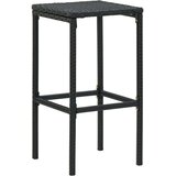 3-dijelni vrtni barski set s jastucima crni | shoptok.hr