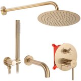 REA Bath PODŽBUKNA KADA I TUŠ SET REA LUNGO BRUSH GOLD + BOX Cijene
