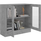  Vitrina siva boja betona 82,5 x 30,5 x 80 cm konstruirano drvo | Eponuda.ba