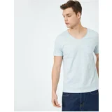 Koton T-Shirt - Blue - Slim fit