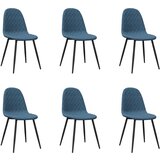 Maison Chic Jedilni stoli - Vzorci stoli 6 kosov moder žamet A1209, (22031370) | Shoptok.si