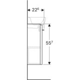 Geberit Ormarić Selnova Square 39,6x55,7x22,6 500.183.01.1 | ePonuda.com