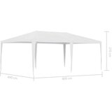  Šator za zabave 4 x 6 m bijeli | shoptok.hr
