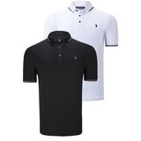Dewberry DUO SET T8586 MENS T-SHIRT-BLACK-WHITE | shoptok.hr