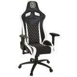 MID.YOU Gaming Stol Gamebreaker Sx 04, Črna, Bela | Shoptok.si