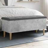  Klupa za pohranu boja betona 102x42x46 cm konstruirano drvo Cijene