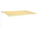 Tenda na ručno uvlačenje 600 x 350 cm žuto-bijela | shoptok.hr
