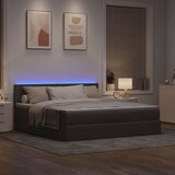  Otomanski posteljni okvir z vzmetnicami taupe 200x200 cm blago, (21653295) | Shoptok.si