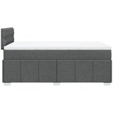  Krevet box spring s madracem tamnosivi 120 x 190 cm tkanina | shoptok.hr
