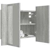 vidaXL led kupaonski ormarić s ogledalom boja hrasta 60x12x45cm drveni | shoptok.hr
