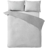 Catherine Lansfield Siva enojna posteljnina 135x200 cm So Soft Seersucker Stripe – | Shoptok.si