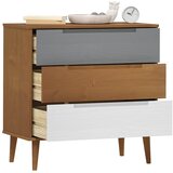  Ladičar MOLDE smeđi 80 x 40 x 80 cm od masivne borovine | shoptok.hr