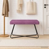  Klupa Ljubičasta 80 x 40 x 45 cm Baršun | shoptok.hr