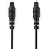 Nedis CAGL25000BK50 Opticki kabl TosLink muski - TosLink muski, 5m, Okrugli, PVC, Crni Cene
