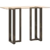  Noge barske mize T-oblike 2kosa naravno jeklo 50x35x(110-111)cm, (21828562) | Shoptok.si