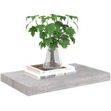  Plutajuća zidna polica siva boja betona 50 x 23 x 3,8 cm MDF | shoptok.hr
