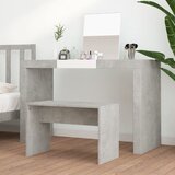  Toaletni stolac siva boja betona 70x35x45 cm konstruirano drvo | shoptok.hr