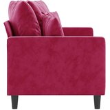  Dvosjed crvena boja vina 140 cm baršunasti | shoptok.hr