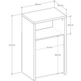 Hanah home fungo - walnut walnut nightstand | ePonuda.com
