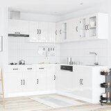  11-dijelni set kuhinjskih ormarića Lucca konstruiranog drva Bijela | shoptok.hr