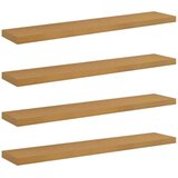  Stenska polica 4 pcs Bež 120 x 23,5 x 4 cm Konstruiran les, (5000200477) | Shoptok.si