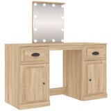  Toaletni stolić LED boja hrasta sonome 130 x 50 x 132 5 cm | shoptok.hr