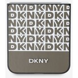 Dkny PU Leather Repeat Pattern Bottom Stripe Zadní Kryt pro Samsung Galaxy Z Flip 6 Brown Ovitek za telefon Vijolična | Shoptok.si