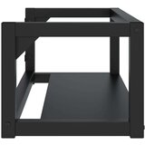 vidaXL Zidni okvir za kupaonski umivaonik crni 79x38x31 cm željezni | shoptok.hr