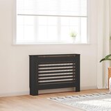  Pokrov za radijator crni 112 x 19 x 81,5 cm MDF | shoptok.hr