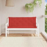  Jastuk za vrtnu klupu crveni 150x(50+50)x7 cm od tkanine Oxford | shoptok.hr