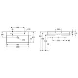 Villeroy Boch 4A221LR1 Memento 2.0 CeramicPlus 100 x 47 cm dvojni nadpultni umivalnik z 2 odprtinama za armaturo | Shoptok.si