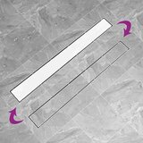 vidaXL odvod za tuš s poklopcem 2-u-1 103x14 cm od nehrđajućeg čelika | shoptok.hr