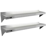 Monster 2 x KuKoo police iz nerjavečega jekla 1500 mm x 300 mm, (21571357) | Shoptok.si