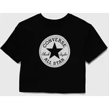 Converse Otroška kratka majica črna barva
