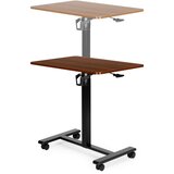  Mobilni stol 70x48 cm Stol za prijenosno računalo Podesiva visina 71,5-112 cm Drvena ploča ModernHome Slike