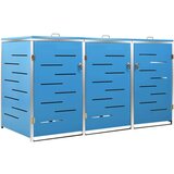  Spremište za tri kante za smeće 207 x 77,5 x 115 cm čelično | shoptok.hr