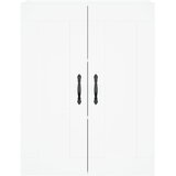  Visoka komoda bijela 69,5x34x180 cm konstruirano drvo Slike