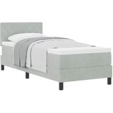  Krevet s opruga kutije Svijetlo siva 80 x 200 cm Baršun | shoptok.hr